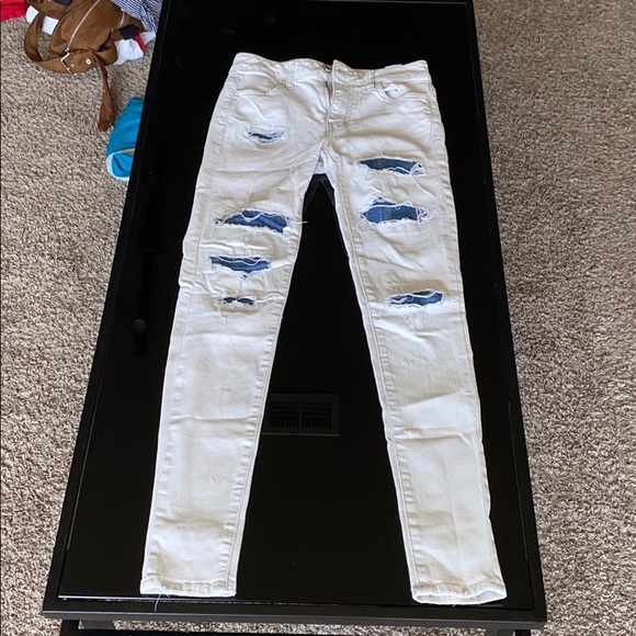 White American Eagle skinny jeans - Picture 1 of 5